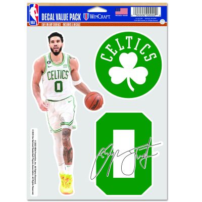 WinCraft NBA Jayson Tatum Boston Celtics Multi Use Decal - Multicolorido - Nálepky