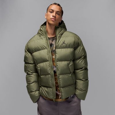 Jordan Brooklyn Therma-FIT Puffer Jacket Medium Olive - Verde - Jaqueta