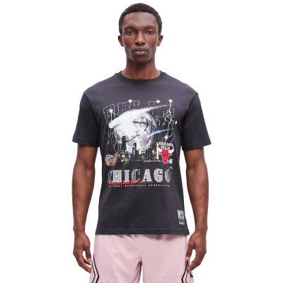 Mitchell & Ness NBA Windy City Tee Chicago Bulls - Preto - Camiseta de manga curta Mitchell & Ness NBA Windy City Tee Chicago Bulls - Preto - Camiseta de manga curta