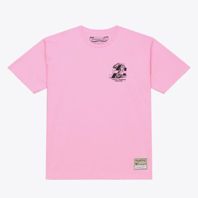 Mitchell & Ness NBA LA Champ Chrome Tee Los Angeles Lakers - Rosa - Camiseta de manga curta Mitchell & Ness NBA LA Champ Chrome Tee Los Angeles Lakers - Rosa - Camiseta de manga curta