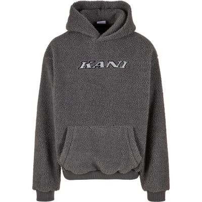 Karl Kani Silver Teddy Hoodie Grey - Cinza - Moletom com capuz