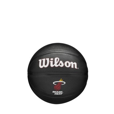 Wilson NBA Team Tribute Mini Miami Heat Size 3 - Preto - Bola